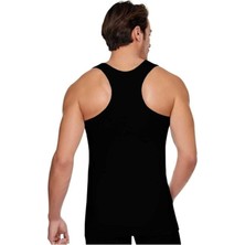 Tutku Erkek Beyaz Sporcu Rambo Pamuklu Atlet 0118 6'lı Paket