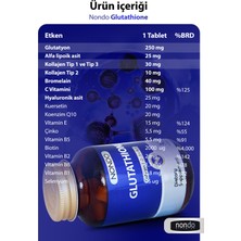 Nondo Glutatyon 30 Tablet Glutathione Kolajen 1-2-3 Alfa Lipoik Asit Bromelain Hyaluronik Asit