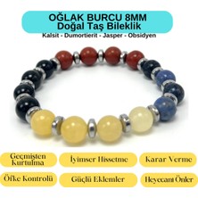 Yıldız Doğal Taş Sertifikalı Oğlak Burcu 8mm  Doğal Taş Bileklik