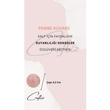 Craftiz Pembe Kuvars Kütle Taş 3.3 cm