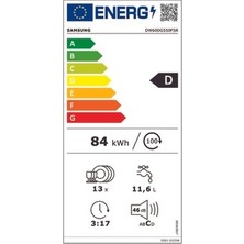 Samsung DW60DG550FSRTR D Enerji Sınıfı 5 Programlı Bulaşık Makinesi