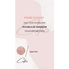 Craftiz Pembe Kuvars Kütle Taş 4 cm