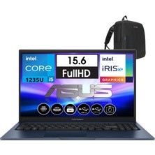 Asus vivobook 15 X1504ZA Intel I5-1235U 40GB 1tb SSD Intel Iris Xᵉ Graphics 15.6" Fhd Freedos Taşınabilir bilgisayar NJ18018+ZETTAÇANTA