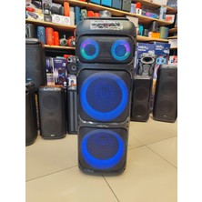 Hepu Hp 970 Taşınabilir Şarjlı Bluetooth Parti Hoparlörü 100W Rms 12 Inc *2 Subw Süper Bass