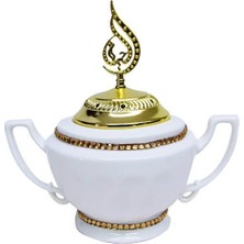 Mnk Otantik Çarşı Seramik Buhurdanlık  Beyaz Renk C1021