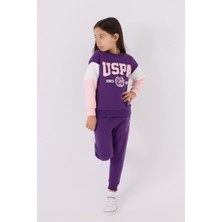 U.S. Polo Assn. Kız Çocuk Eşofman Takımı US1973 Mor