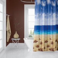 Zethome Banyo Duş Perdesi 120X200 Perde Borusu Askı Aparat
