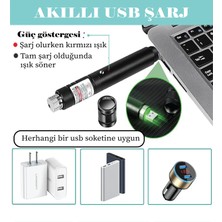 Fenerix PRO-303 USB Şarjlı Yeşil Lazer Pointer, Sunum Kalemi, Güçlü Şarjlı Lazer Işaretliyici