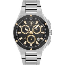 Santa Barbara Polo & Racquet Club Santa Barbara Polo Racquet Club SB.1.10577-4 Tüm Fonksiyonları Aktif Çelik Kordonlu Suya Dayanıklı  Erkek Kol Saati