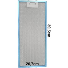 Beko Ade 62843 S Ankastre Davlumbaz Aspiratör Alüminyum Yağ Süzgeç Tel Kaset Filtre 26,7X30,5