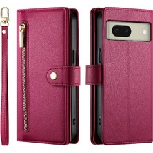 Manyi Mall Google Piksel 8 Crossbody Kayış Standı Cüzdan Iş Için Flip Case (Yurt Dışından)