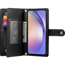 Manyi Mall Samsung Galaxy A54 5g Için Flip Case Crossbody Kayış Iş Standı Cüzdan (Yurt Dışından)