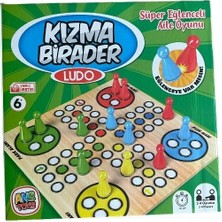 Ahşap Kızma Birader Kutu Oyunu Ludo Kızma Birader (33X33)