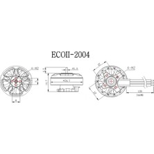 Emax Ecoıı Eko Iı 2004 2400KV 3-6s Rc 3mm Mil Fırçasız Motor