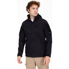 AKN 01 Softshell Taktik Mont - Siyah