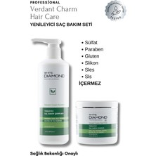 White Diamond Yenileyici Saç Bakım Şampuanı 500 ml Saç Maskesi 500 ml Tuz,paraben,gluten,silikon,sles,sls Içermez