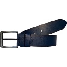 GoDeri Tek Parça Kaliteli Deri 4.5 cm Lacivert Kot Spor Kemer=go-Go-Kot