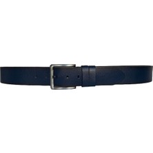 GoDeri Tek Parça Kaliteli Deri 4.5 cm Lacivert Kot Spor Kemer=go-Go-Kot