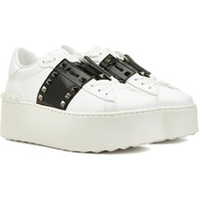 Valentino Garavani Rockstud Beyaz Kadın Deri Sneaker Beden :38