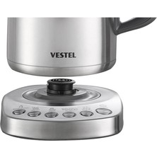 Vestel 2000 W ve Altı Kea Ziyafet Su Isıtıcı S3000 Dgt Inox 7253SERI Bordo 220 - 240 V C / F 2 Yıl