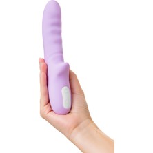 Cupidon Cupide 10 Titreşimli 360° Dönüş Modlu Şarjlı G-Spot Teknolojik Silikon Mor Vibratör 20.7 cm