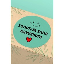 Xox Shops Thank You Sticker Yeşil Sonunda Sana Kavuştum Yazılı Paketleme Etiketi - 90 Adet - ST2343