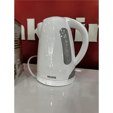 Vestel 1 - 2 L Kettle Plastik Yok 2200 W Resmi Distribütör Garantili 3 Yıl 50 Hz Beyaz 220 - 240 V C / F K