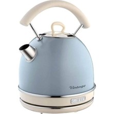 Ariete Paslanmaz Çelik Vintage 2877 Kettle Mavi Resmi Distribütör Garantili Mavi F 2000 W ve Altı 1 - 2 L