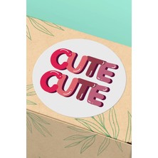 Xox Shops Kuşe Thank You Sticker Teşekkürler Etiket Renkli Cute Paket Ambalaj Etiketi - 90 Adet - ST2091