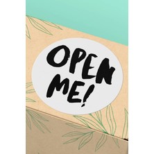 Xox Shops Kuşe Thank You Sticker Paketleme Ambalaj Kargo Teşekkürler Etiketi Open Me - 90 Adet - ST2055