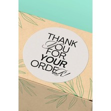 Xox Shops Thank You Sticker Teşekkürler Etiketi Paketleme Kargo Ambalaj Etiketi - 90 Adet - ST2186