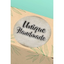 Xox Shops Sticker Unique (Eşsiz) Handmade Yazılı Paketleme Ürün Ambalaj Etiketi - 90 Adet - ST2353