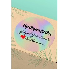 Xox Shops Thank You Sticker Hediyemizdir Yazılı Paketleme Ürün Ambalaj Etiketi - 90 Adet - ST2347