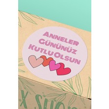 Xox Shops Anneler Gününüz Kutlu Olsun Temalı Yapışkanlı Sticker Paketleme Etiketi - 90 Adet - ST2399