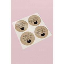 Xox Shops Sticker Kraft Görünümlü Güzel Günlerde Kullanın Yazılı Paketleme Etiketi- 90 Adet - ST2306