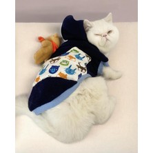 Tekno Trust Cat Teddy Roo Kapşonlu Kedi Sweatshirt X_large 4 5 6 kg