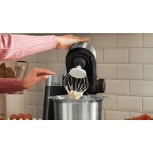 Siyah Premium Hamur Yoğurma Kıyma Çekme ve Blender Aparatlı Çok Fonksiyonlu Mutfak Robotu 50 Hz / 6