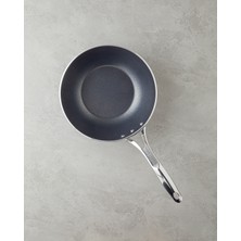 Horeca Alüminyum Wok Tava 26 cm Siyah