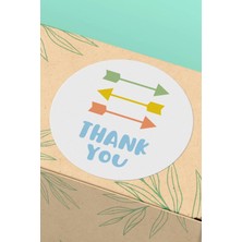 Xox Shops Kuşe Sticker   Teşekkürler Ürün Etiketi Renkli - 90 Adet - ST2029