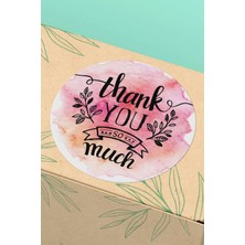 Xox Shops Thank You Sticker Teşekkürler   Etiketi Thank You So Much - 90 Adet - ST2059