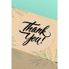 Xox Shops Kuşe Thank You Sticker Teşekkürler  Etiketi Ürün  Paket Etiketi - 90 Adet - ST2081