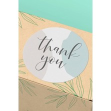 Xox Shops Kuşe Thank You Sticker Teşekkürler Etiketi   Etiketi - 90 Adet - ST2113