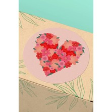 Xox Shops Kuşe Thank You Sticker Teşekkürler Etiketi Çiçek Kalp  Paket Etiketi - 90 Adet - ST2093
