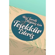 Xox Shops Yeşil Renkli Teşekkür Ederiz Yazılı   Ürün Etiketi - Kuşe 90 Adet - ST2156