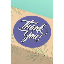 Xox Shops Thank You Sticker Teşekkürler Etiketi Mor    Etiketi - 90 Adet - ST2164