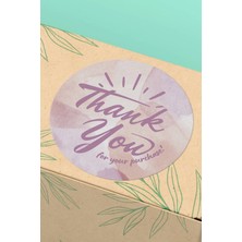 Xox Shops Thank You Sticker Teşekkürler Etiketi    Etiketi Kuşe - 90 Adet - ST2125