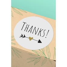 Xox Shops Thank You Sticker Teşekkürler Etiketi    Etiketi Kuşe - 90 Adet - ST2136