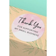 Xox Shops Thank You Sticker Teşekkürler Etiketi Pembe    Etiketi - 90 Adet - ST2122
