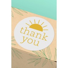 Xox Shops Thank You Sticker Teşekkürler Etiketi Sarı    Etiketi - 90 Adet - ST2126
