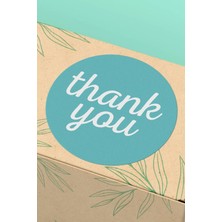 Xox Shops Thank You Sticker Teşekkürler Etiketi Yeşil Renk   Etiketi - 90 Adet - ST2127